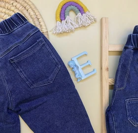 شلوار جین وارداتی لاینردار 2 تا 6 سال