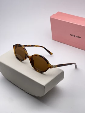 عینک محافظ چشم بلوکات طرح برند میو میو miu miu Resolution Blue Cut (پلنگی)