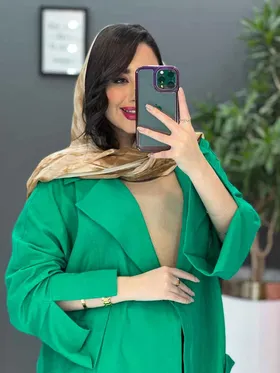 مانتو آستین چاک پشت پاگن