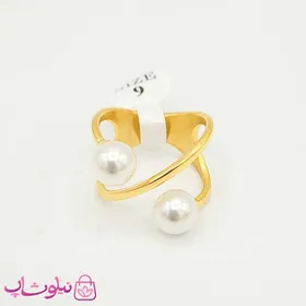 انگشتر دخترانه استیل مرواریدی