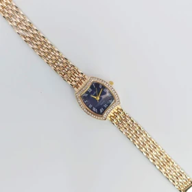 ساعت مچی زنانه باوک Baoke نگین‌دار با موتور کوارتز (بند طلایی با صفحه سورمه ای)