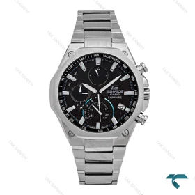 ساعت کاسیو ادیفایس EQB-1100 مردانه نقره ای صفحه مشکی Casio-6672-G