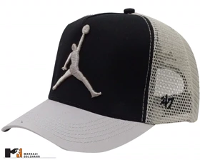 کلاه کتان تور جردن کد 2010199 (مشکی طوسی)