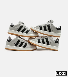کفش کتانی بزرگ پا طوسی مشکی ADIDAS Campus