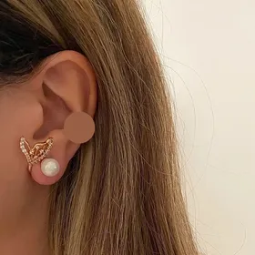 گوشواره دم وال مرواریدی ژوپینگ کد 578