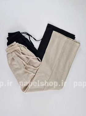 شلوار بگ حصیری رگه دوزی