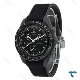 ساعت امگا سواچ بند رابر ماموریت به زمین مشکی Swatch-7606-U