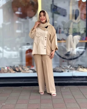 شومیز شلوار گلدوزی کاملس