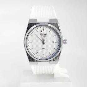 ساعت مچی مردانه تیسوت Tissot 1853 PRX تاریخ دار با ماندگاری رنگ بالا کد 3 (سفید)