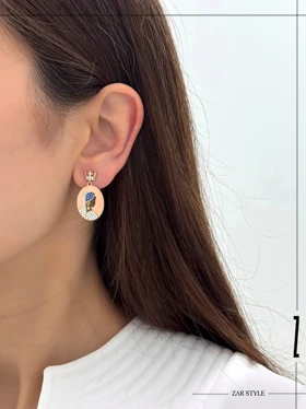 گوشواره عروس میناکاری