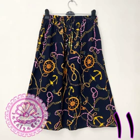 دامن کوتاه نخی خارجی در طرح های متنوعدر رنگبندی متنوع(کد1352)