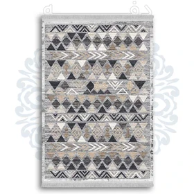 فرشینه از جنس پارچه هازان مخمل ترک طرح گلیم برند دفه کد DDGG 70