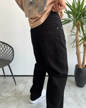شلوار کتان بگ DENIM رنگ مشکی