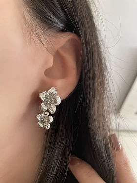 گوشواره فلاور میخی ژوپینگ