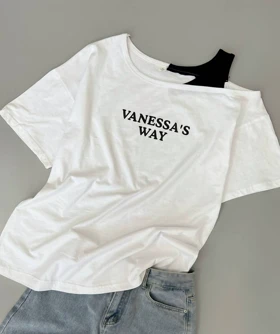 تیشرت سرشانه باز کد 3836