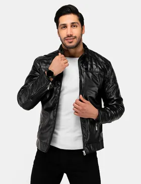 کاپشن چرمی مردانه Floy