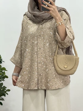 تونیک مانتویی لینن گلسا 3 کد 2964