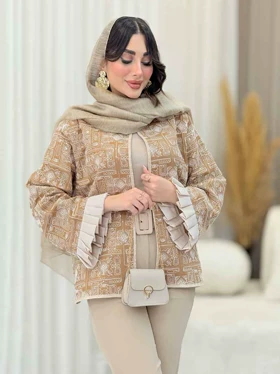 مانتو طرح دار مهتاب
