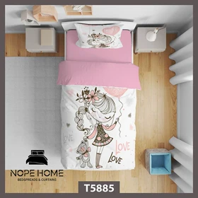 روتختی کودک طرح فانتزی دخترانه کد T5885