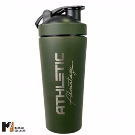 شیکر استیل ATHLETIC پره پلاستیکی کد 7501 (سبز)