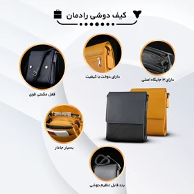 ست کیف و کفش مردانه چرم یلسان مدل رادمان کد 931-PATRIK-MC