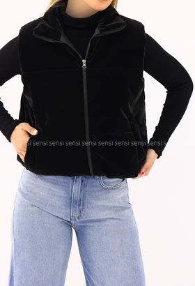 پافر آستر دار زنانه کوتاه سیلیکونی یقه 9سانت کد1006675
