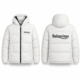 کاپشن ضد آب داخل پشمی Balenciaga-سفید