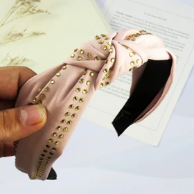 تل مو زنانه مدل گره‌ای نگین‌دار کد G_Lnd_473