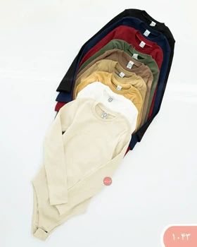 بادی یقه گردآستین بلند 1043