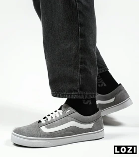 کفش کتانی مردانه طوسی ونس VANS