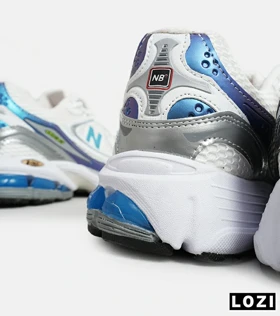 کفش کتانی مردانه و زنانه سفید طوسی آبی NEW BALANCE 1064