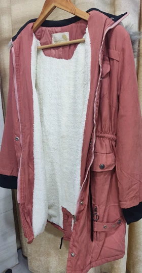 کاپشن زنانه داخل پشم گرم بالا