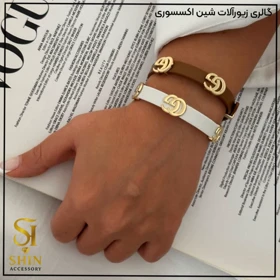 دستبند چرمی زنانه کد dzch14