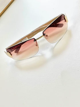 عینک مستطیلی دسته پلنگی