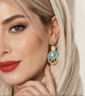گوشواره میناکاری Mi12