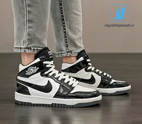 کفش پیاده روی مردانه نایک ایر جردن وان مشکی سفید NIKE 1 RETRO HIGH OG SHADOW
