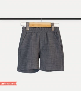 شلوارک لینن طوسی