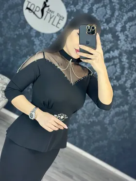 پیراهن کمر نگین : 8567