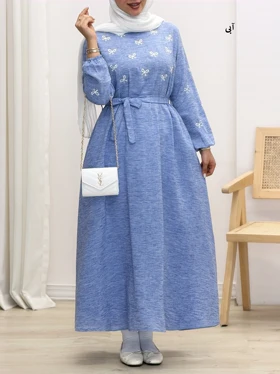 4285-پیراهن گلدوزی پاپیون