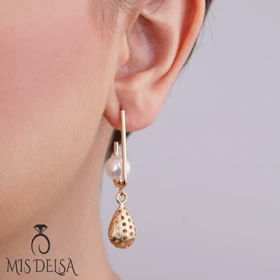 گوشواره آویز مروارید ژوپینگ