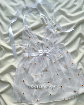 پیراهن حریر بابونه