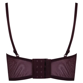 ست شورت و سوتین برتا فنردار کد 1041 بادمجانی