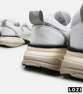 کفش کتانی مردانه و زنانه سفید طوسی کرم Nike cushlon مدل 5681