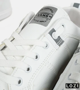 کفش اسنیکرزمردانه سفید زیگزاگی VANS off the wall