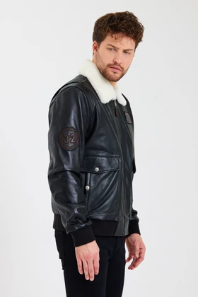 کت و کاپشن مردانه nero-leather-fur nero-leather-fur