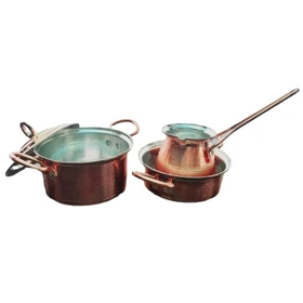 سرویس قابلمه مسی 4 پارچه copper dish