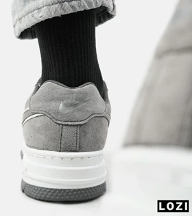 کفش کتانی مردانه طوسی نایک NIKE AIR FORCE