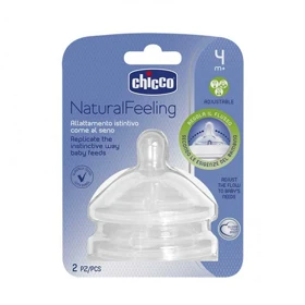 سر شیشه چیکو Chicco Natural Feeling مناسب بالای 4 ماه بسته 2 عددی