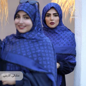 روسری نخ کشمیر آلیس (مشکی کاربنی)