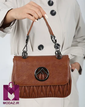 کیف زنانه مجلسی دستی دوشی K229 SARI (نسکافه ای)